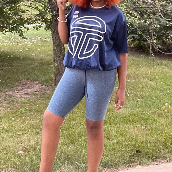 Telfar Tops - Telfar Mesh Drawstring T - Liberia